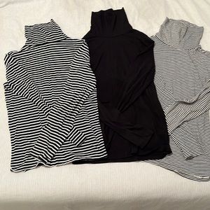 3 j crew turtlenecks